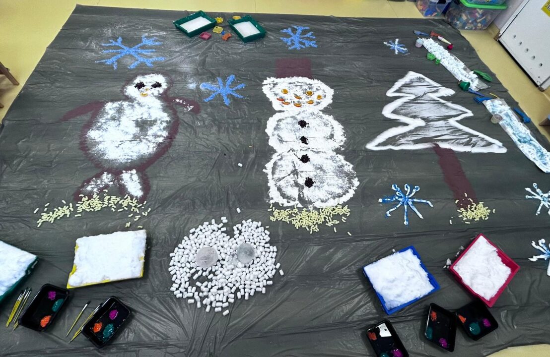 Miniaturka artykułu Zimowe zajęcia sensoplastyczne w oddziale przedszkolnym 0c