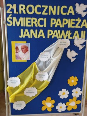 Miniaturka artykułu Obchody 21. rocznicy śmierci Papieża, Jana Pawła II, Patrona szkoły